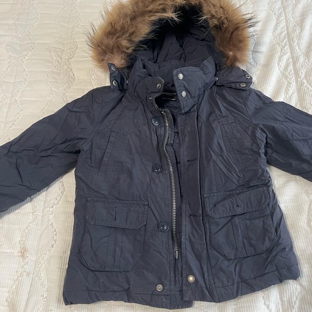 Eddie Pen kids Fur Hooded Jacket size 3